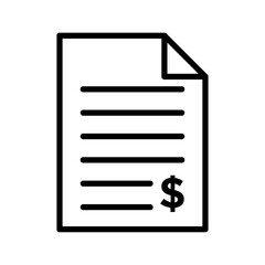 invoice icon Art design illustration