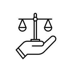 Law icon Art design illustration