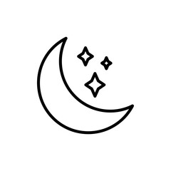 Moon icon Art design illustration