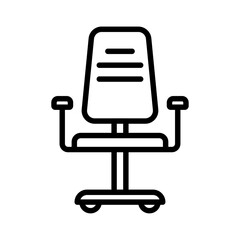 Office chair icon Art design illustration