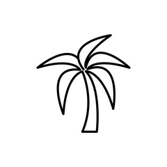 Palm tree icon Art design illustration
