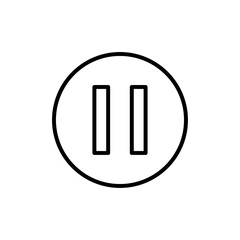 Pause icon Art design illustration