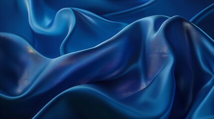 The rich, glossy black silk undulates, reflecting light and creating an inviting texture that embodies elegance and sophistication in a fashion design setting