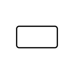 Rectangle icon Art design illustration