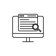 Search online icon Art design illustration