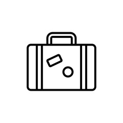Suitcase icon Art design illustration