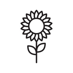 sunflower icon Art design illustration