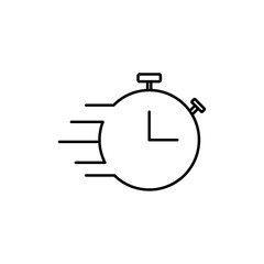 Time fast icon Art design illustration