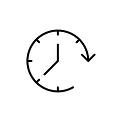 Time forward icon Art design illustration