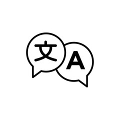 Translation icon Art design illustration