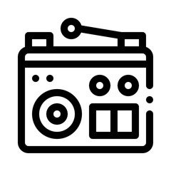 Radio line icon