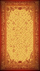 Elegant Chinese New Year Border Frame Featuring Vibrant Colors and Intricate Designs Perfect for Celebrations and Festivities, Ideal for Invitations and Greetings