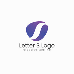 Modern Letter S logo, letter logo, app logo, symble logo template