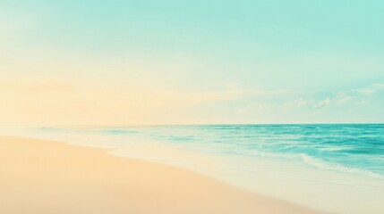 A calm beach gradient background.featuring soft blues and sandy yellows.emphasizing relaxation and tranquility.Ideal for travel blogs, beach resorts, and relaxation apps