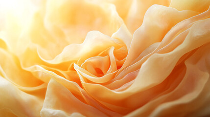 Obraz premium Soft yellow rose petals spiral in delicate harmony under gentle light