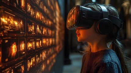 Children exploring historical events with an immersive virtual AI tutor