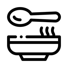 Soup Bowl line icon