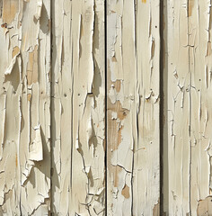 A beige background with peeling paint in light to dark shades creates an artistic, textured effect, perfect for interior decor or graphic design accents.