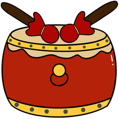 Drums for playing during Chinese New Year