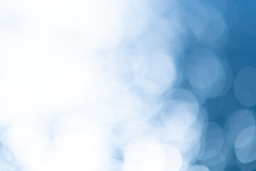 青い背景の玉ボケ