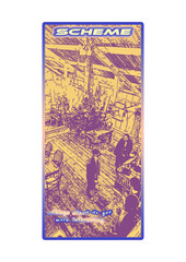 Fototapeta premium Plotting Something - A Grand Scheme - Three Person Meet in a Bar - Manga and Comic Styled Picture - Suitable for Notebook Cover and Printed T-Shirt