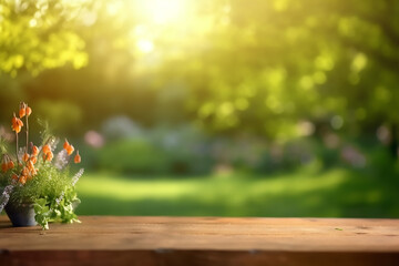 Vibrant rendering of a natural podium surrounded by spring flowers and greenery , spring, flowers, lush, nature handpicked field flowers arranged in a watering can
