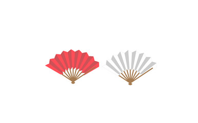 紅白扇子
