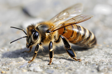 close up of a bee
