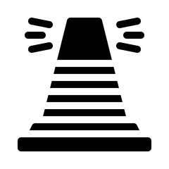 Safety Cone glyph icon