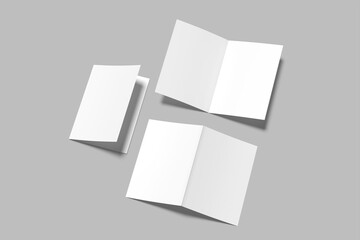dl flyer bifold blank mockup, blank paper mockup your design here