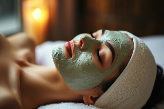 Hong konger women spa relaxation headshot.