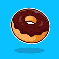 Art & Illustration cartoon chocolate donut