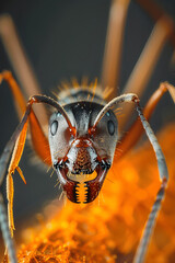 close up of a ant