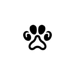 Abstract Paw Print