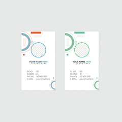 Simple Minimalistic Creative ID Card Layout Template Design