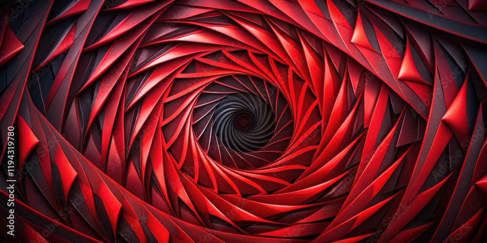 Poster Abstract Red and Black Swirling Pattern A Captivating Visual Design