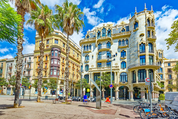 District Eixample. Fuster House .Barcelona.