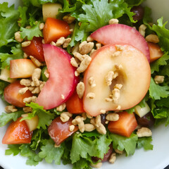 salad with mushrooms and tomatoes