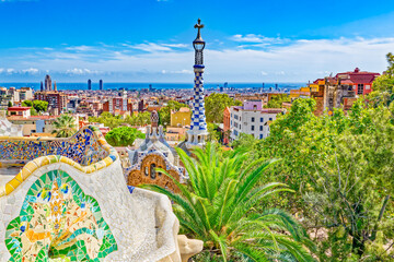Barcelona. Gorgeous and amazing Park Guel .