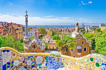 Barcelona. Gorgeous and amazing Park Guel .