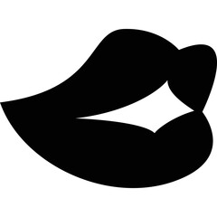 Simple vector icon lips
