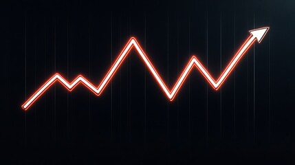 Dramatic Business Graph Illustrating a Plummeting Trend with an Upward Arrow, Symbolizing Market Fluctuations and Investment Dynamics