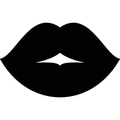 Simple vector icon lips