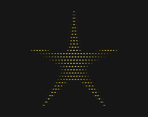 Obraz premium Baseball home plHalftone Star Shapes Symbol Icon Vector Illustration. Sparkles, shining burst.ate