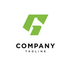 Letter G Golf Flag Logo Icon