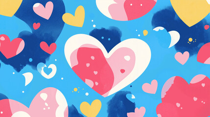 バレンタイン, ラブ, heart, 空, 膨らんだ, ふきだし, 誕生日, お祝い, 青, パーティー, フライング, 旋律の美しい, 蠅, 楽しい, ヘリウム, 色, ハート, 休日, 愛, 雲, デコレーション, 赤, ベクター, カラード, バレンタイン, 雲, おもちゃ, 黄色