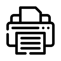 Printer line icon