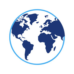 🗺️ Earth and Navigation Pin Icon – Free Digital Art for Travel & Logistics
