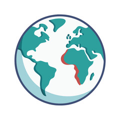 📍 World Map with Location Marker &ndash; High-Quality Travel & GPS Illustration