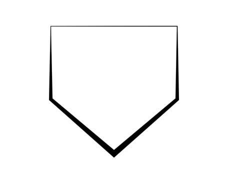ПечаBaseball Home Plate Vector Icon. Vector Template Design. Silhouette. Playing. Home base. Sport. Baseball Diamondть